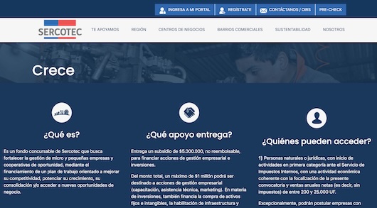 Sercotec Crece entrega recursos para fortalecer y expandir negocios con nuevas oportunidades en Chile.