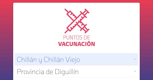 Servicio de Salud Ñuble puntos de vacunación 2025 en Chillán, Diguillín, Punilla e Itata, con información oficial.