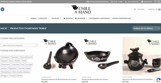 Chile a Mano tienda online, artesanía chilena y comercio justo con artesanos rurales de Ñuble y todo Chile.