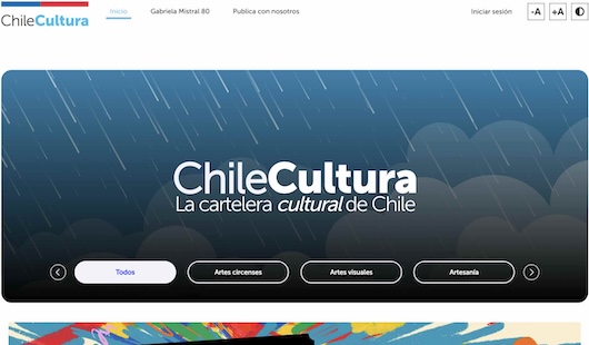 ChileCultura plataforma cultural del Ministerio de las Culturas con programación artística y oferta cultural en Ñuble.