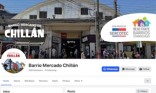 Barrio Mercado de Chillán en Ñuble, reconocido por su gastronomía típica y la tradicional longaniza de la ciudad.