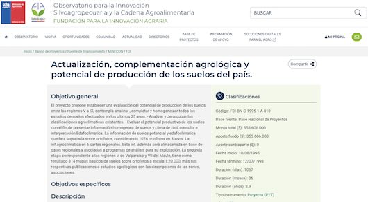 CIREN actualiza información agrológica y de suelos para potenciar producción agrícola nacional.