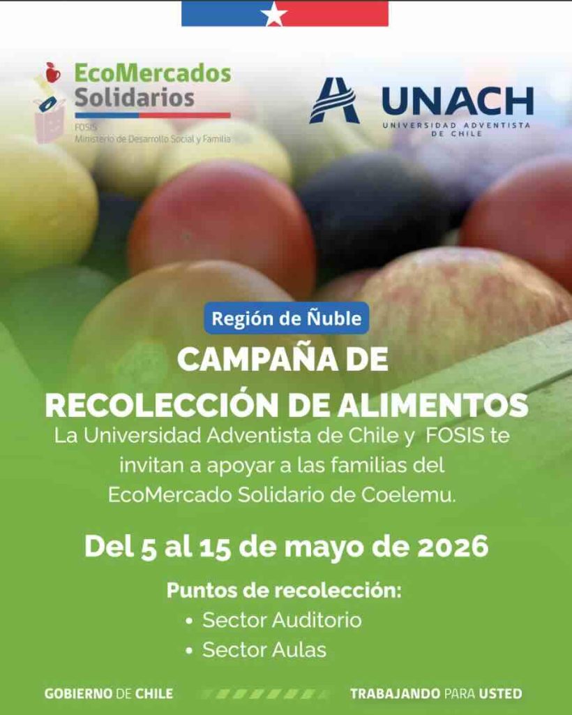 Campaña recolección alimentos Coelemu Ñuble FOSIS, apoyo a familias y seguridad alimentaria EcoMercado Solidario