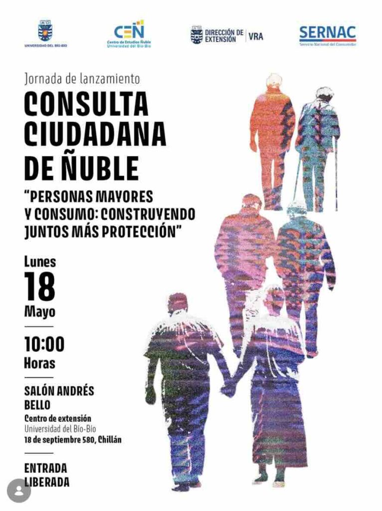 Consulta Ciudadana Ñuble sobre personas mayores y consumo organizada por SERNAC y Universidad del Bío-Bío.