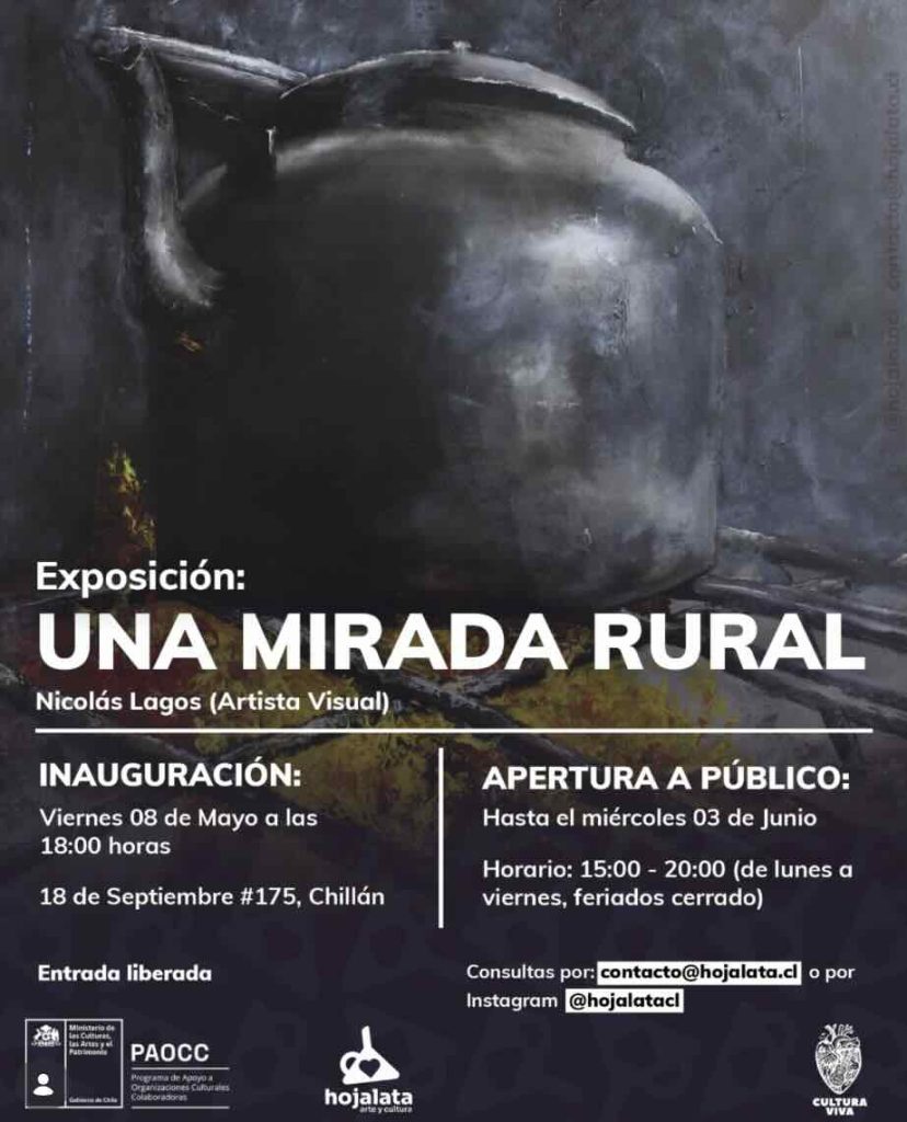 Exposición Una mirada rural Chillán Ñuble arte pintura ruralidad cultura entrada liberada