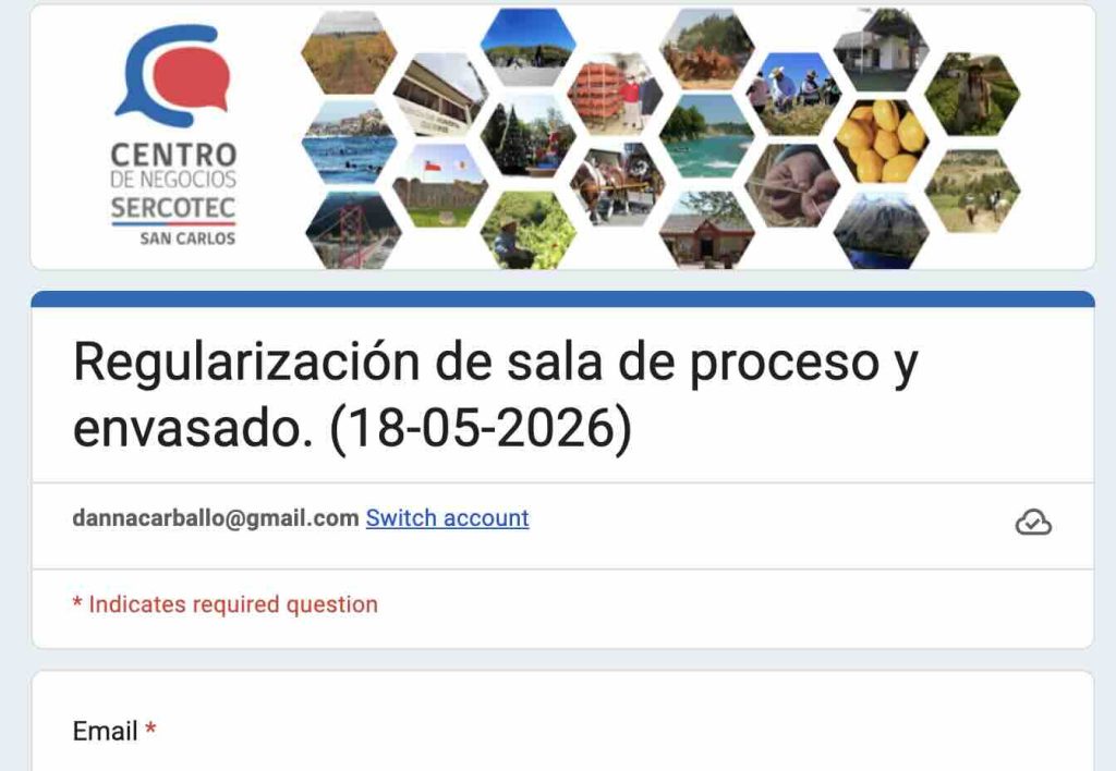 Taller regularización sala proceso envasado SERCOTEC San Carlos Ñuble resolución sanitaria alimentos emprendimiento