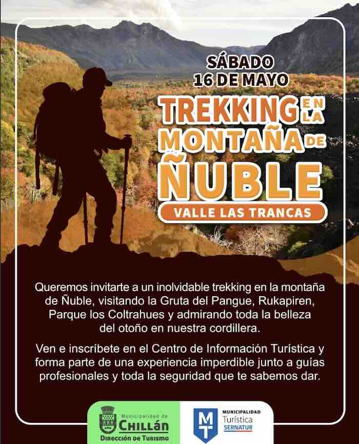 Trekking en Valle Las Trancas organizado por Turismo Chillán con rutas de montaña y paisajes naturales de Ñuble.